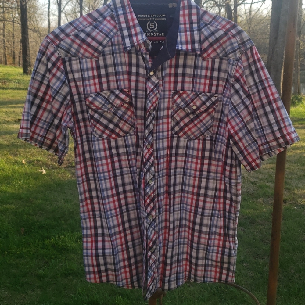Western cut w/snaps men's shirt
